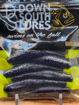 Down South Lures Southern Shad 4-1/2" Paddle Tail Fishing Swimbait 8-Pack (MADE IN USA) - FBA