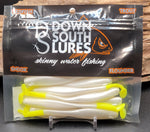 Down South Lures Southern Shad 4-1/2" Paddle Tail Fishing Swimbait 8-Pack (MADE IN USA) - FBA