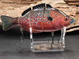 H2OX Jointed Hard-Bodied Sunfish Premium Swimbait - Big Bass Fishing!