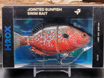 H2OX Jointed Hard-Bodied Sunfish Premium Swimbait - Big Bass Fishing!