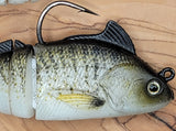 H2O Xpress Premium Pre-Rigged Swimbait Crazy Croaker 4"/2 Pk - Amazingly Lifelike!