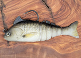 H2O Xpress Premium Pre-Rigged Swimbait Crazy Croaker 4"/2 Pk - Amazingly Lifelike!