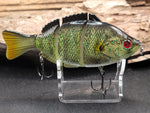 H2OX Jointed Hard-Bodied Sunfish Premium Swimbait - Big Bass Fishing!