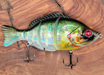 H2OX Jointed Hard-Bodied Sunfish Premium Swimbait - Big Bass Fishing!