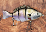 H2OX Jointed Hard-Bodied Sunfish Premium Swimbait - Big Bass Fishing!