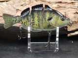 H2OX Jointed Hard-Bodied Sunfish Premium Swimbait - Big Bass Fishing!