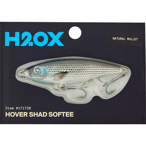 H2OX Hover Shad Softee Fast Sinking Suspending Saltwater Fishing Lure Swimbait 3-1/2” 1/2 oz.