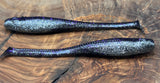 DSL Super Model 5" Paddle Tail Fishing Purple Reign Pure 5" Swimbait, 6-Pack (Made in USA) (FBA)