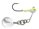 10,000 fish cyclebait colorado blade underspin chartreuse white / 1/2 oz