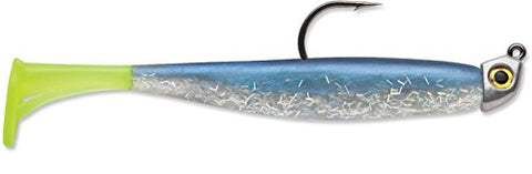 Storm 360GT Mangrove Minnow Blue Moon Chartreuse Tail, 3in 1/8 oz Jig