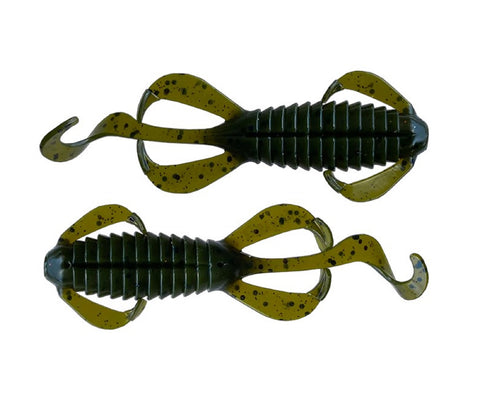 Headbanger BangerLizard Premium Fishing Lure - Soft Bait/Creature Bait - 3-1/2", Green Pumpkin (FBA)