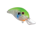 Livingston Lures Dive Master Jr. Crankbait Fishing Lure - 1/5 oz. 2.3" Depth 0'-4' Chartreuse Black Clear