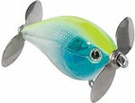 Livingston Lures Spinmaster Topwater Propellor Fishing Lure - 5/8 oz. 2.5" Chartreuse Blue Shiner