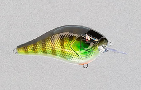 TEAM ARC CT3-7 Squarebill Crankbait Fishing Bait Lure - 2-1/8", 3/8 oz 3-5 ft Green Gill